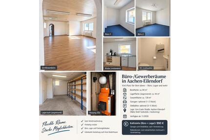 Büro-Gewerberäume mit Lager & optional Garagen & Stellplätze - Aachen Eilendorf