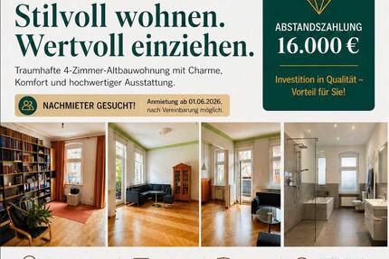 Stilvolle Altbauwohnung im Herzen von Berlin Tegel - Abstand 16k