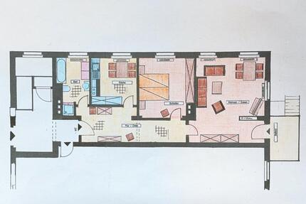 Helle geräumige 2-Raum-Wohnung mit Balkon - Blankenhain