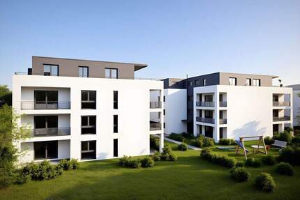 Erstbezug - Wohnen mit Komfort, 2-Zimmerwohnung im EG mit Terrasse und Tiefgaragenplatz - Lörrach Brombach