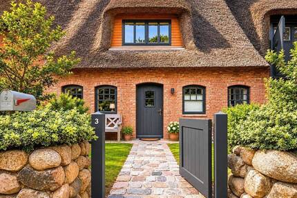 Exklusives Mittelhaus unter Reet - mit eigenem Garten und als Ferienwohnung genehmigt - Oevenum