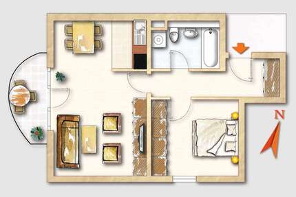 Wohnung zum Kaufen in Darmstadt 110.000,00 € 48.86 m²