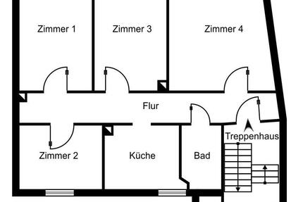 MFH Altbau mit Hinterhaus (BJ 1993) in Frankfurt, 100% Leerstand - Frankfurt am Main Niederrad