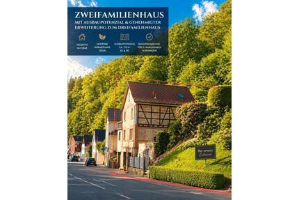 Zweifamilienhaus mit Genehmigung für 3-Familienhaus - Gorxheimertal