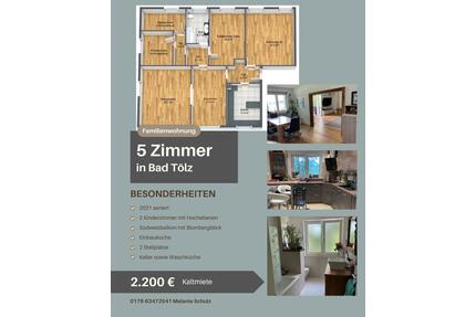 Lichtdurchflutete 5-Zimmer-Wohnung (138qm) in Bad Tölz