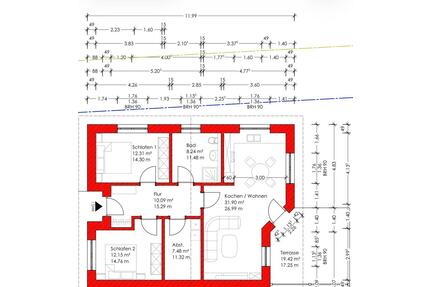 Neubauwohnung 3 Zimmer Erstbezug mit EBK ,Terasse ,Stellplatz PKW - Taarstedt