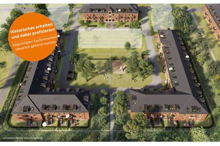 Für die kleine Familie! 3 Zimmer-Wohnung mit eigenem Garten und Hauswirtschaftsraum - Potsdam Krampnitz