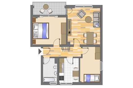 Wohnung zum Mieten in Gelsenkirchen 439,00 € 62.58 m²