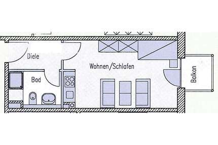 Wohnung zum Kaufen in Passau 109.000,00 € 29.61 m²