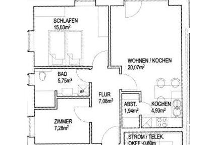 Charmante 2 Zimmer EG Wohnung in Breklum, Kreis Nordfriesland - Bredstedt