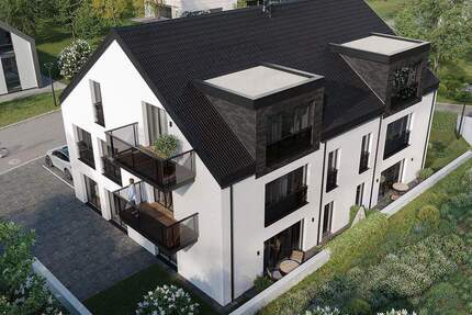 Modernes Wohnen im NEU!bau: 3-Zimmer-Wohnung im 1. OG mit Balkon und eigenem Parkplatz - Velbert Nierenhof