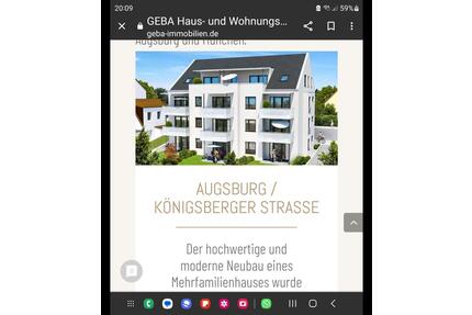 Eigentumswohnung mit wunderschönen Karten - Augsburg Lechhausen
