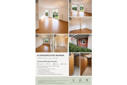 Altersgerechte 2-Zimmer-Wohnung mit Terrasse im EG - Laatzen