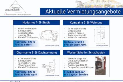 Kompakte 2-Zimmer-Wonung - 530,00&nbsp;EUR Kaltmiete, ca.&nbsp; 49,00&nbsp;m&sup2; in Landau an der Isar (PLZ: 94405)