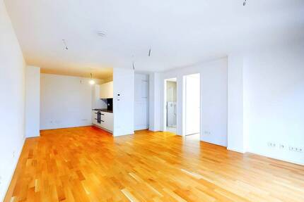 Moderne 2-Zimmer-Wohnung mit Einbauküche, Tiefgarage und Skyline-Deck in Frankfurt-Bornheim - Frankfurt am Main Riederwald