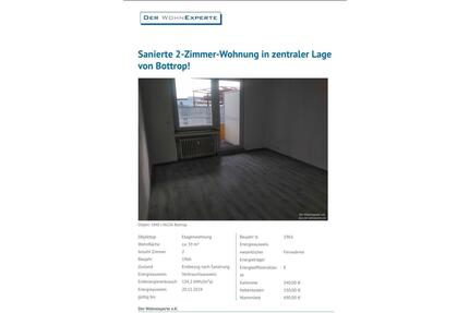 Mietwohnung - 690,00&nbsp;EUR Kaltmiete, ca.&nbsp; 59,00&nbsp;m&sup2; in Oberhausen (PLZ: 46047) Alt-Oberhausen