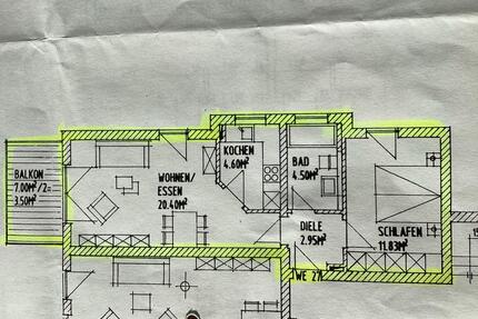 Schöne 2—Zimmer—Wohnung mit Balkon — provisionsfrei zu vermieten - Pfaffenhofen an der Ilm