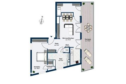 Drei-Zimmer-Dachgeschosswohnung in Blankenfelde-Mahlow