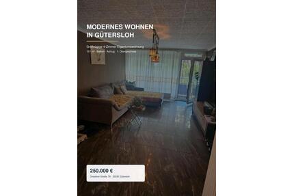 Wohnung von Privat - 250.000,00&nbsp;EUR Kaufpreis, ca.&nbsp; 101,00&nbsp;m&sup2; in Gütersloh (PLZ: 33330)
