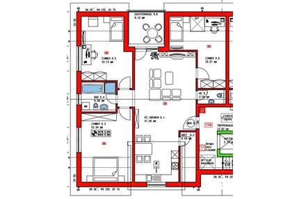 4-Zimmerwohnung - 1.510,00&nbsp;EUR Kaltmiete, ca.&nbsp; 120,00&nbsp;m&sup2; in Hüffenhardt (PLZ: 74928)
