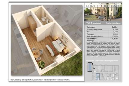 Wohnung zum Mieten in Ludwigshafen am Rhein 503,60 € 20 m²