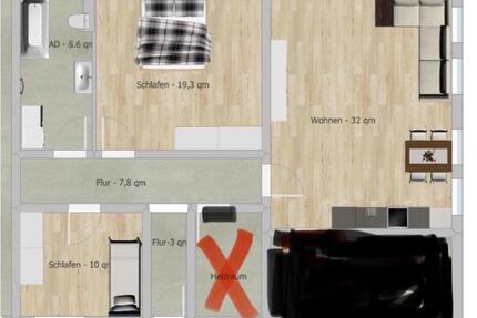 3 ZKB Mietwohnung Einliegerwohnung - Kaiserslautern Engelshof