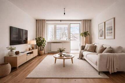 Geschmackvolle & kernsanierte 3-Zi-Wohnung | ERSTBEZUG | Parkett + Feinstein + Einbauküche + Balkon - München Thalk.Obersendl.-Forsten-Fürstenr.-Solln