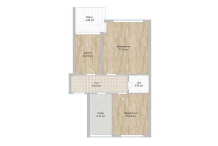 3-Zimmer Wohnung mit Balkon und EBK zu vermieten - Osnabrück Dodesheide