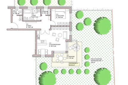 2,5 Zimmer Wohnung mit eigenem Garten - Schierling