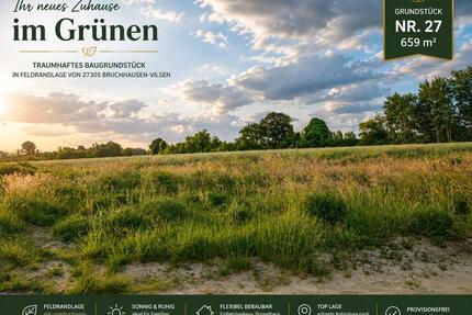 Grundstück mit Feldblick im Neubaugebiet in Bruchhausen-Vilsen