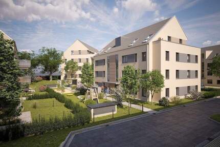 NEU: Sonnige Gartenwohnung, Süd-Terrasse, Bad mit Tageslicht, KfW 40 QNG+, AfA 10% - Nürnberg Großgründlach