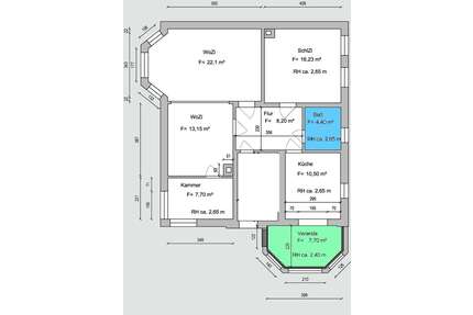 Wohnung zum Mieten in Wurzen 652,50 € 90 m²