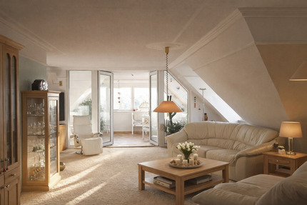 Große 5-Zimmer Dachgeschosswohnung (155 m²) mit Aufzug & Loggia – herrlichen Stadtblick - Demmin