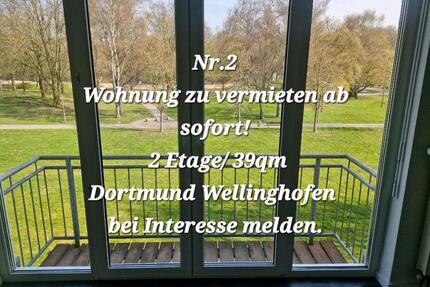 Wohnung Wellinghofen 39qm2 zu vermieten ab sofort! - Dortmund Hörde