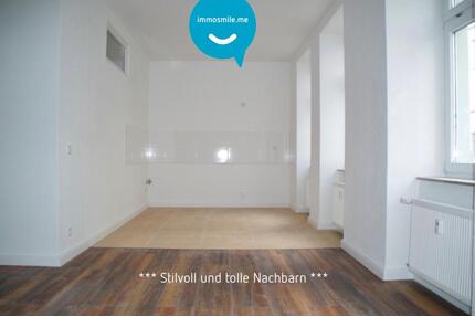 3-Raum • modernes Laminat • Balkon • weiße Stiltüren • Hochparterre • Lutherviertel • Mieten - Chemnitz Bernsdorf