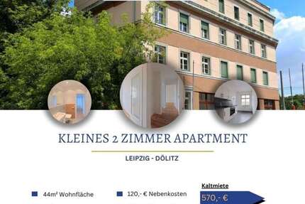 Wohnung zum Mieten in Leipzig 570,00 € 44.04 m²