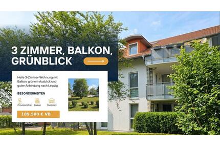 Gepflegte 3-Zi-ETW mit Balkon, Keller & Stellplatz in Naunhof
