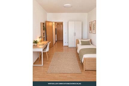 Möbliertes 1-Zimmer-Apartment mit Balkon nahe Klinikum und Uni - Passau Auerbach