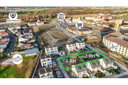 DIETZ: 3 Reihenhausgrundstücke mit Baugenehmigungen im neuen Babenhäuser Wohnquartier Kaisergärten! - Babenhausen