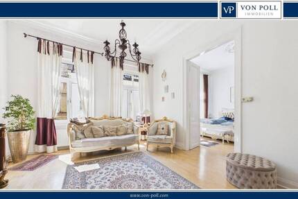 Helle Altbauwohnung mit Balkon, nahe der Adolfsallee und fußläufig zum Bahnhof ! - Wiesbaden