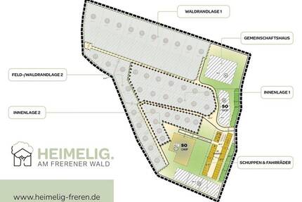 Grundstück in ruhiger, naturnaher Lage - Bebauung mit Kompakthaus für Wochenend- und Ferienwohnen - Freren