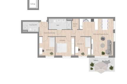 Wohnung zum Mieten in Besigheim 1.695,00 € 102.49 m²