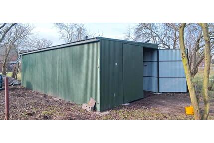 Carport , Unterstand, Halle, Trapezblech - Eilenburg