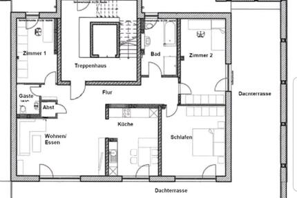 4-Raum Penthousewohnung mit Dachterrasse ab 1.6. - Erfurt Johannesplatz