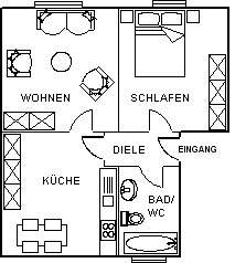 Wohnung zum Mieten in Waldsassen 272,00 € 53.12 m²