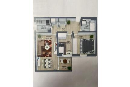 3-Zimmer Wohnung in Feldmoching-Hasenbergl - München