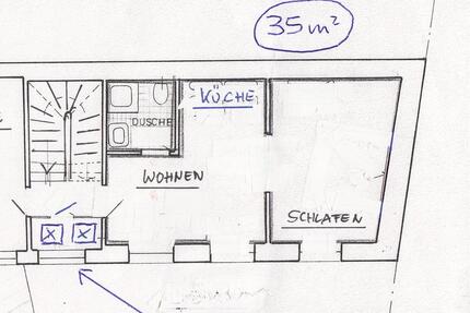 35 m² Wohnung in Bingen City - 440,00&nbsp;EUR Kaltmiete, ca.&nbsp; 35,00&nbsp;m&sup2; in Bingen am Rhein (PLZ: 55411)