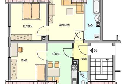Wohnung zum Mieten in Heilbronn 415,00 € 54 m²