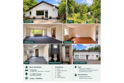 Einfamilienhaus zu vermieten - 900,00&nbsp;EUR Kaltmiete, ca.&nbsp; 90,00&nbsp;m&sup2; in Pracht (PLZ: 57589)