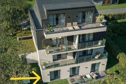 Gartenwohnung, 3,5 Zimmer, Neubau, KfW40, Carport - Erlangen / Bruck